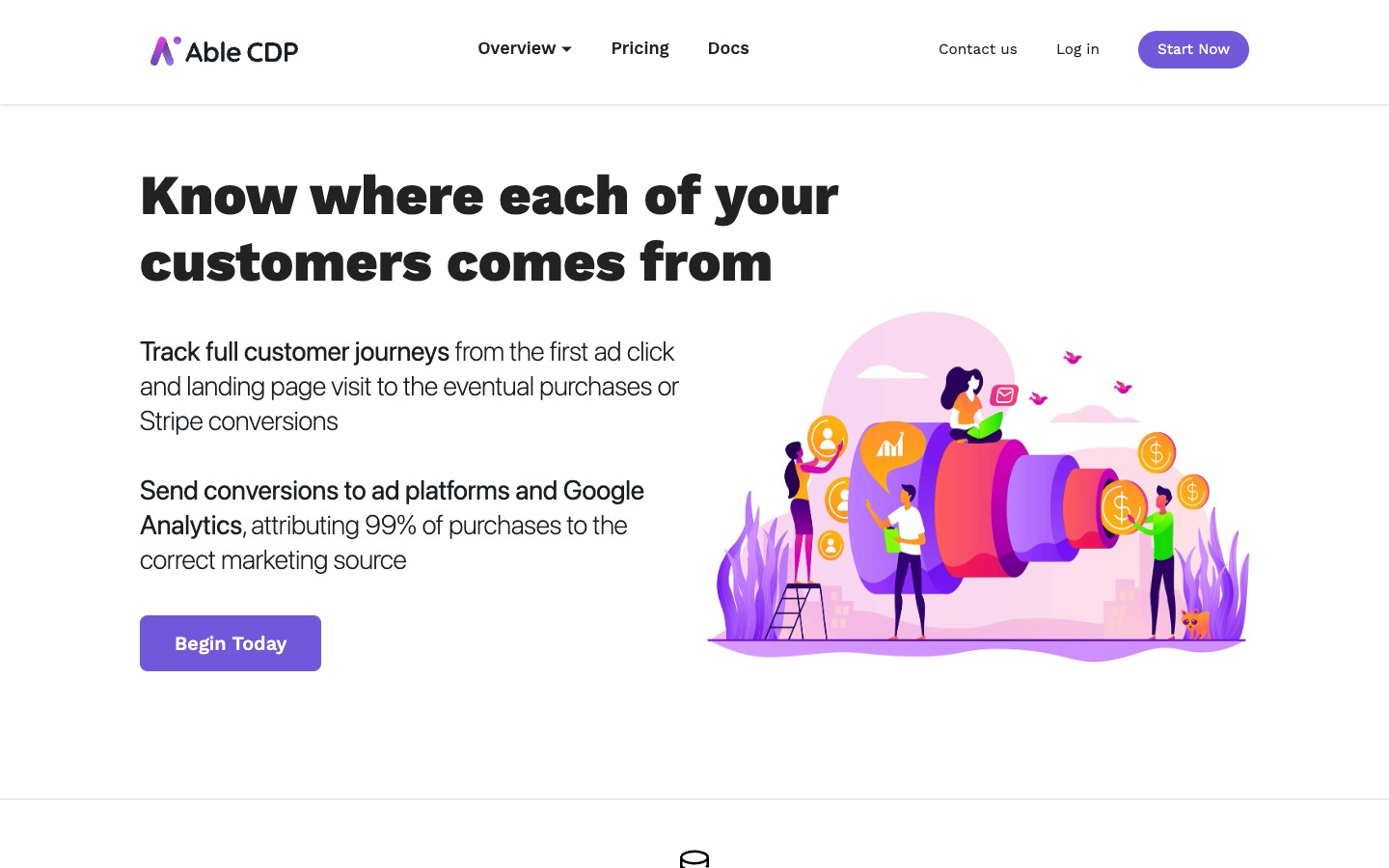 The Able CDP homepage