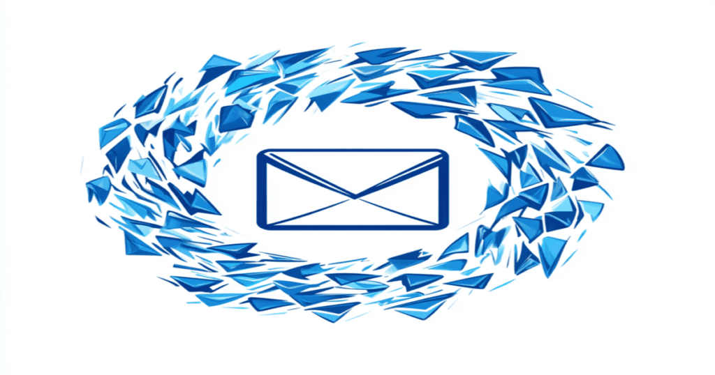 Email logo that shows number that indicates