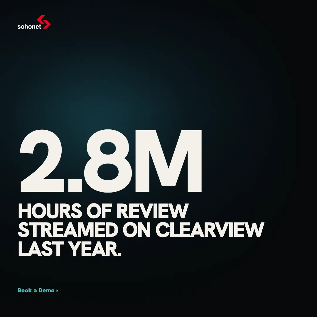 Sohonet: 2.8M hours, static ad