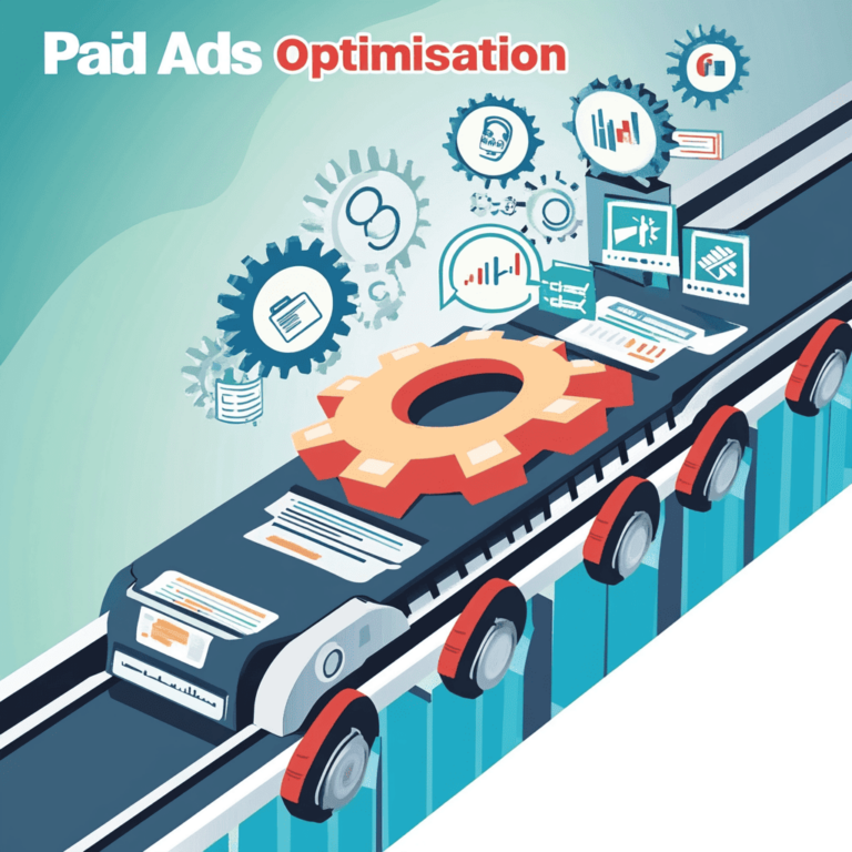 A visual representation of optimising paid ads for better lead conversion rates