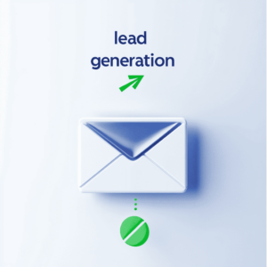 A letter with lead generation written on top